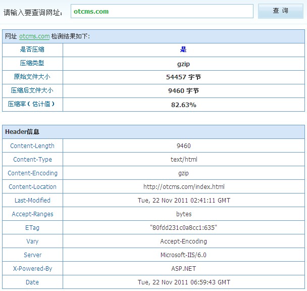 開啟IIS的Gzip網(wǎng)頁壓縮，官網(wǎng)已用上了 圖1
